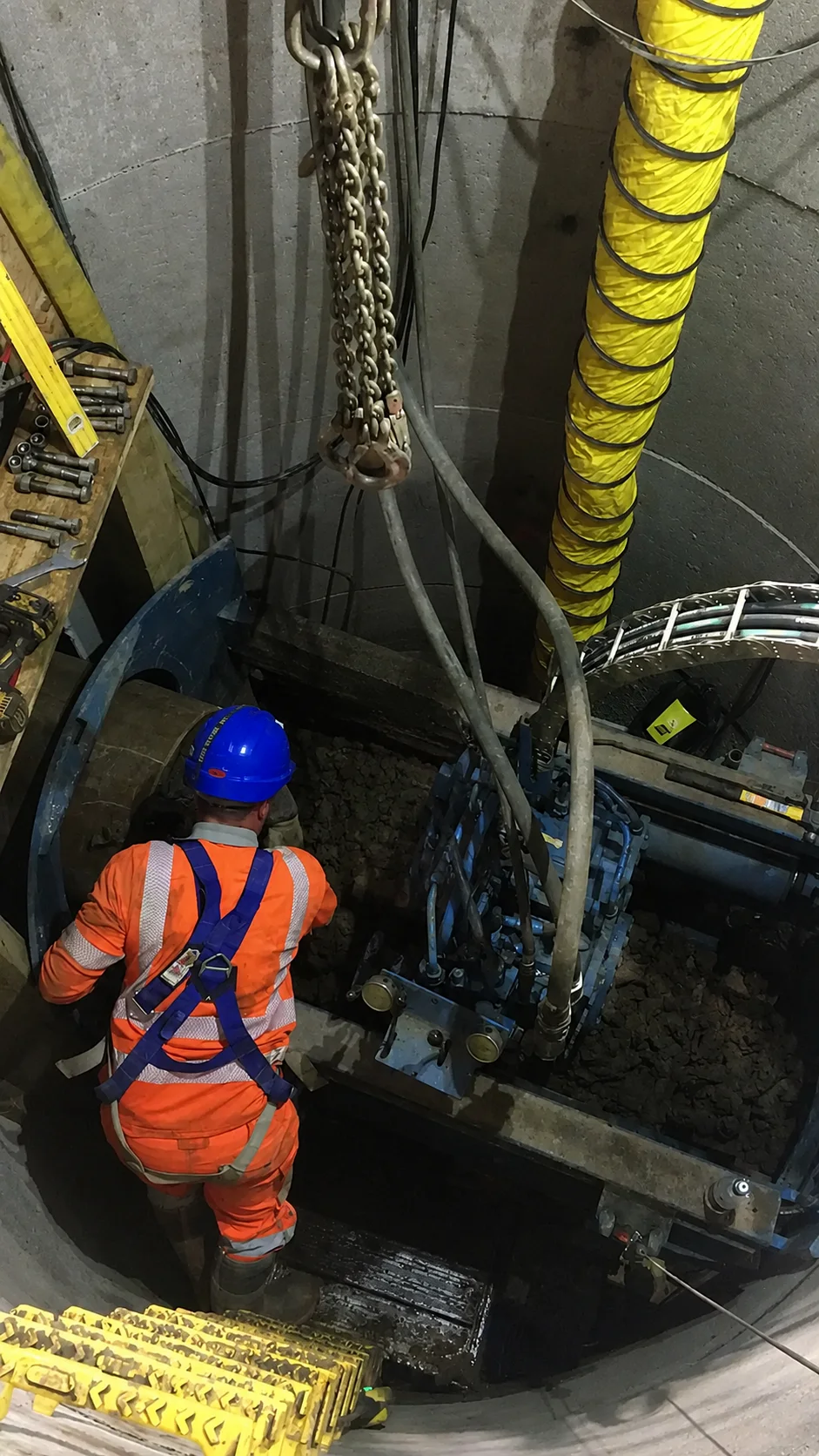 Clapham Junction guided auger works