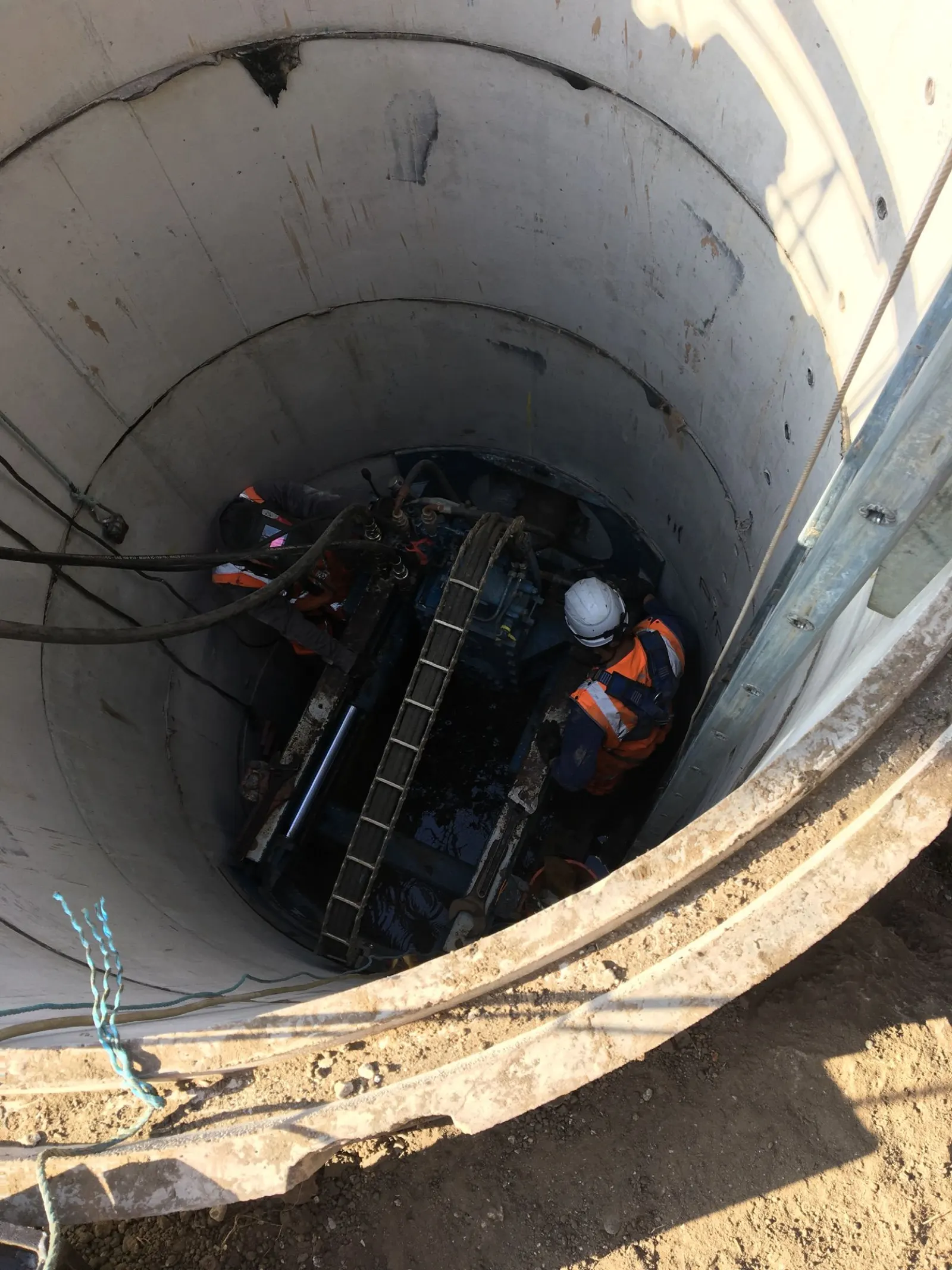 Guided auger installation works at Goole