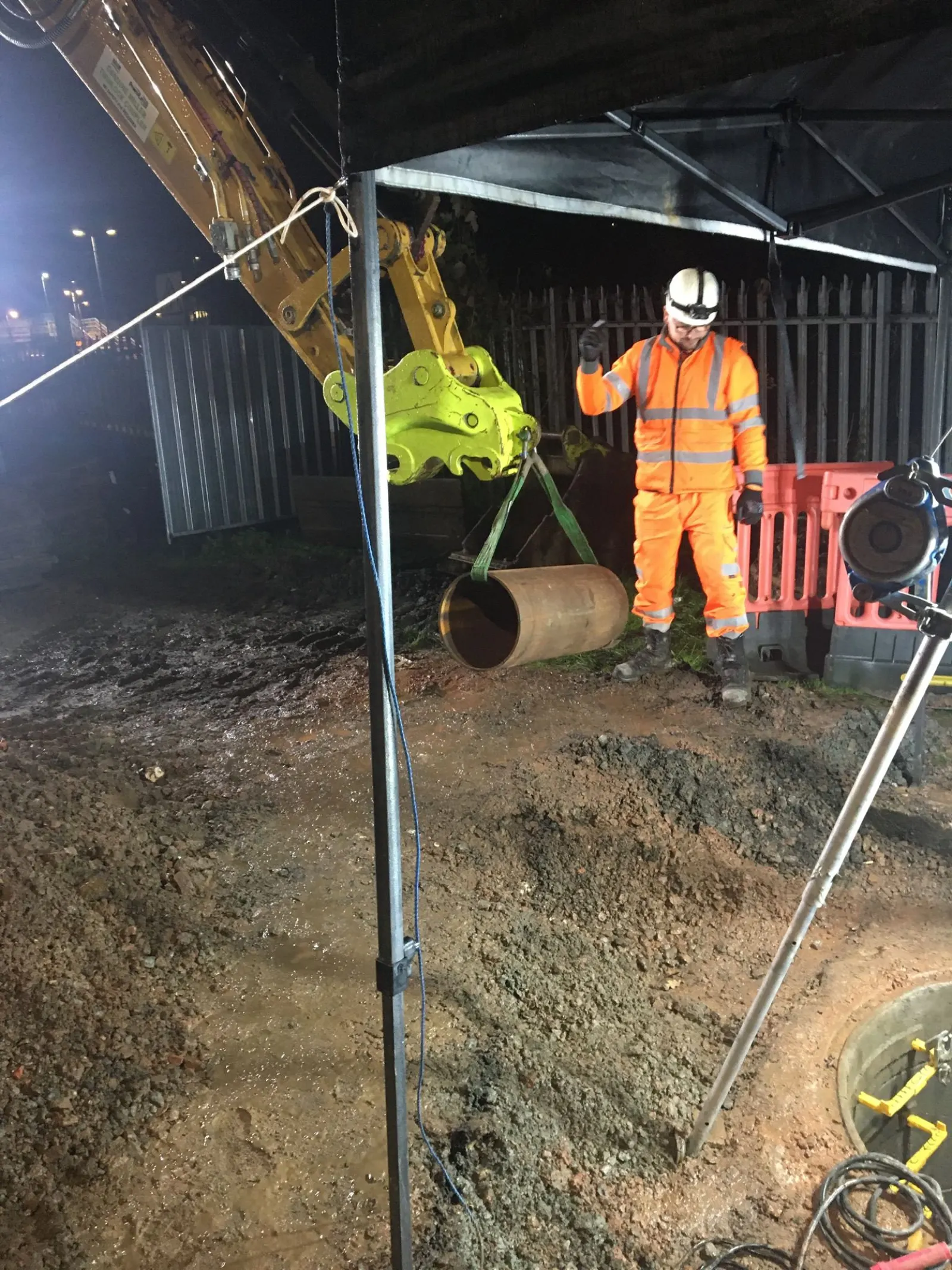 Pipe jacking equipment used to form an underground route