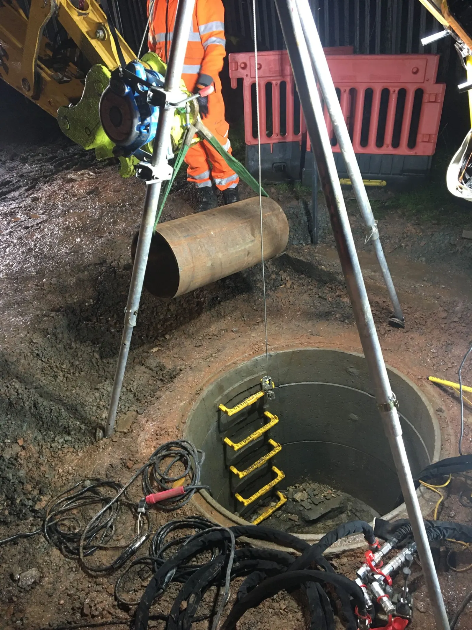 Northolt pipe jacking project setup
