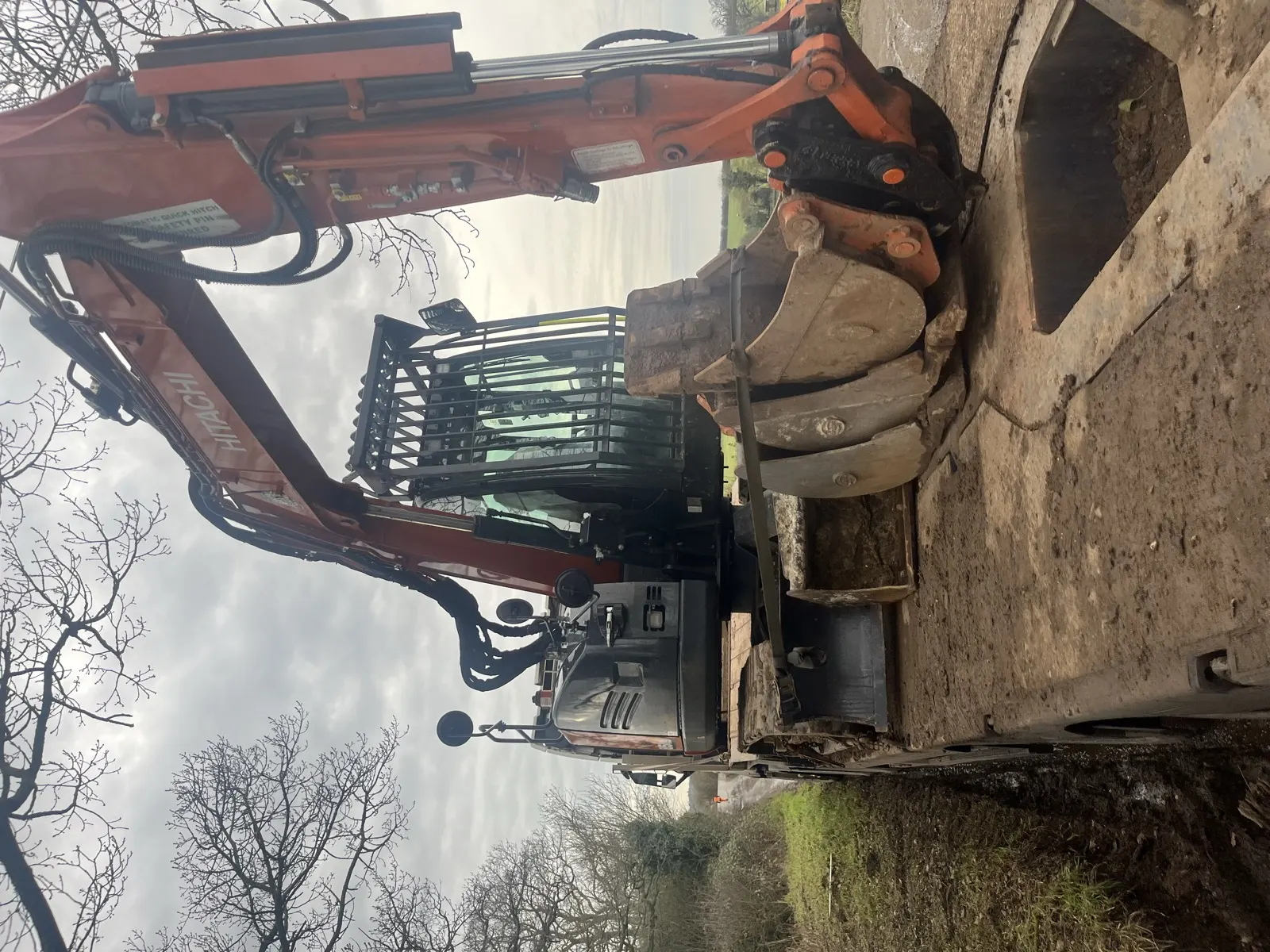 Northolt Farm pipe jacking working area